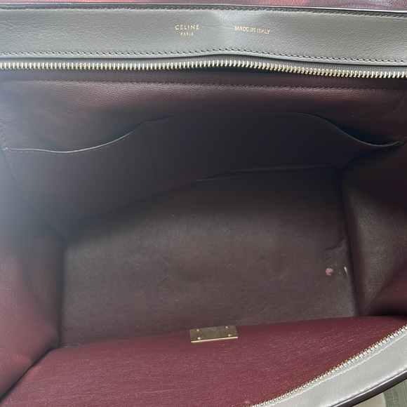 Celine Medium Trapeze in Crocodile Suede Tote Bag - Picture 4 of 5